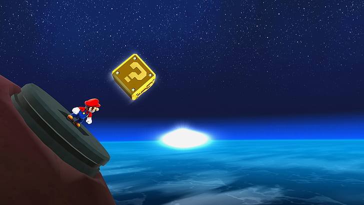 Super Mario, Galaxy, Space, Game, super mario, galaxy, space, HD wallpaper