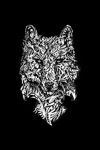 Wolf, Porträtanzeige, HD-Hintergrundbild HD wallpaper