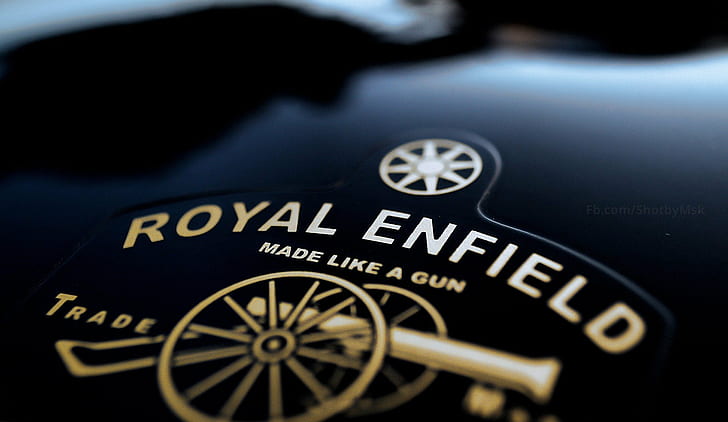 лого, макро, Royal Enfield, HD тапет