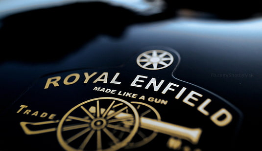 Logo, Makro, Royal Enfield, HD-Hintergrundbild HD wallpaper