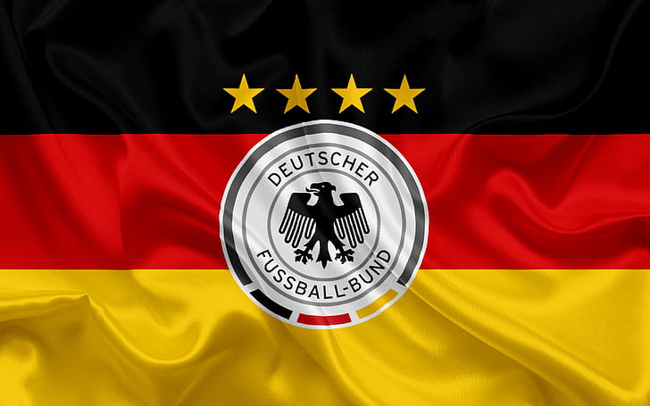 Piłka nożna, Reprezentacja Niemiec w piłce nożnej, godło, Niemcy, logo, Tapety HD