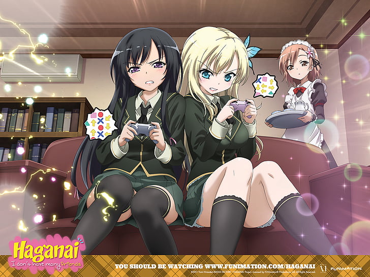 Anime, Boku Wa Tomodachi Ga Sukunai, Sena Kashiwazaki, Yozora Mikazuki, Yukimura Kusunoki, HD-Hintergrundbild