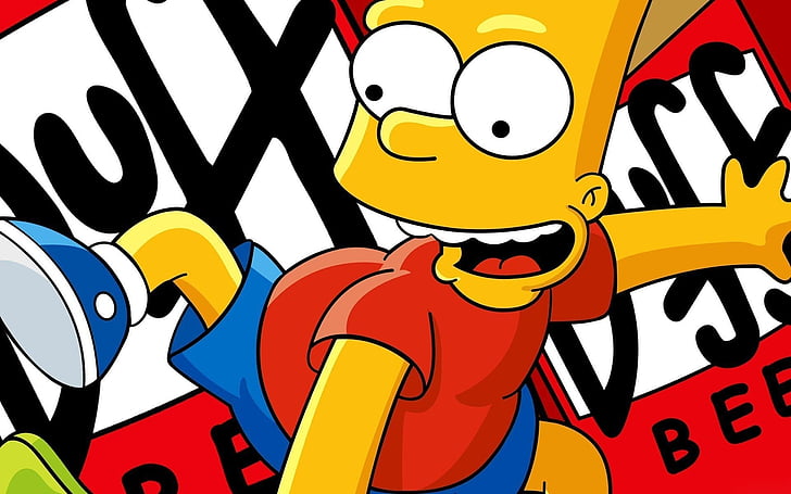The Simpsons, Bart Simpson, Beer, HD wallpaper