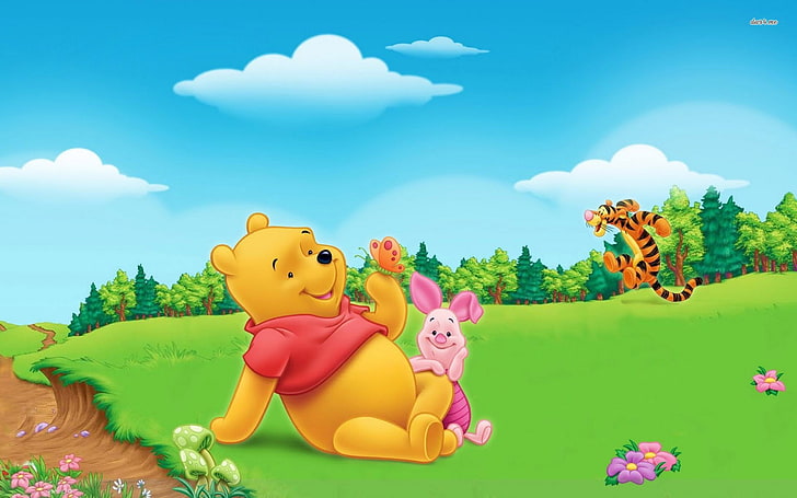 winnie the pooh  background, HD wallpaper