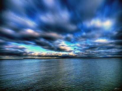 timelapse photography of grey clouds over body of water, later that day, timelapse photography, grey, clouds, body of water, sunset, sky  lake, cold  water, waves, windy, dex, flickr, flicker, flikr, flick, collection, colours, colour, colors, color, pages, photoshop, google, yahoo, msn, beauty, beautiful, brilliant, sensational, amazing, best, top, hot, photography, photograph, photos, photo, exposure, pics, pix, pic, images, image, screen,savers, clip,art, thumbnails, thumb, digital  graphics, sea, nature, sky, water, cloud - Sky, beach, dusk, blue, scenics, summer, outdoors, reflection, landscape, HD wallpaper HD wallpaper