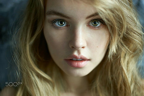 blonde, portrait, Anastasia Scheglova, 500px, visage, femmes, Fond d'écran HD HD wallpaper