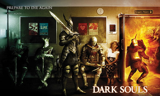 Aplicação jogo Dark Souls, papel de parede Dark Souls 3D, Dark Souls, videogames, arte da fantasia, humor, fogo, obras de arte, Solaire of Astora, Solaire, HD papel de parede HD wallpaper