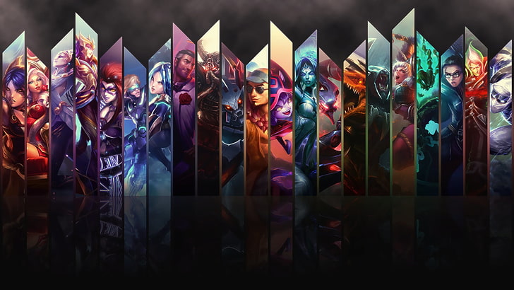League of Legends Champions collage, League of Legends, Fond d'écran HD