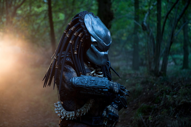 Captura de tela do filme Predator, predador, máscara, alienígena, capacete, Idade das Trevas Predator, HD papel de parede