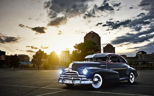Pontiac 47 Barrio, vintage cars, old cars, old pontiac, HD wallpaper HD wallpaper