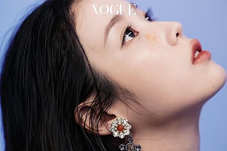 IU, Gesicht, Vogue-Magazin, Nahaufnahme, HD-Hintergrundbild HD wallpaper