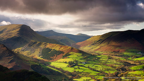 Newlands Valley en otoño, Lake District N.P., Cumbria, Inglaterra, Parques Nacionales, Fondo de pantalla HD HD wallpaper