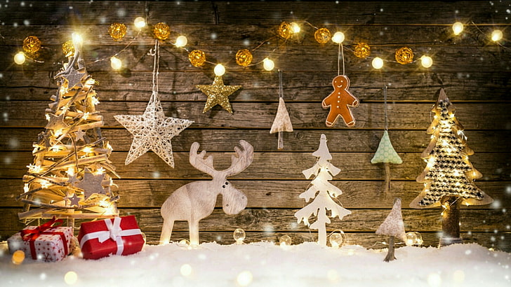 Weihnachten, Weihnachtsdekoration, Weihnachtstag, Tradition, Winter, Weihnachtsbeleuchtung, Weihnachtsbaum, Dekor, Weihnachtsverzierung, HD-Hintergrundbild