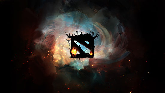 Логотип Dota, Dota 2, Dota, Valve, Корпорация Valve, Защита Древних, герой, HD обои HD wallpaper