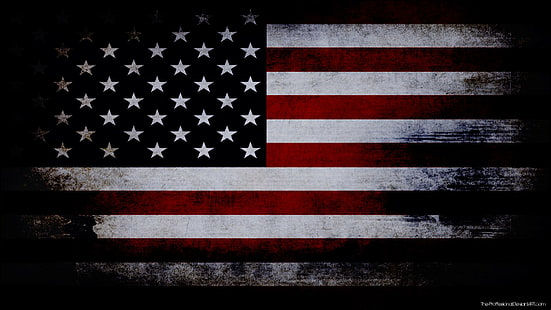 flag, USA, HD wallpaper HD wallpaper