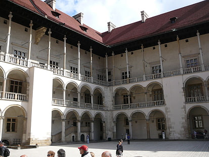 Wawel, Schloss, Krakau, Hof, Polen, polnisch, HD-Hintergrundbild HD wallpaper