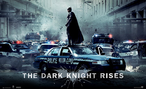The Dark Knight Rises Batman, okładka The Dark Night Rises, filmy, Batman, Christian Bale, 2012, film, Mroczny rycerz, powstaje, Tapety HD HD wallpaper