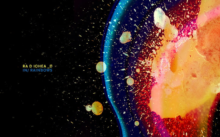 Abstraktion, Farbe, Stelle, Regenbogen, Radiohead, HD-Hintergrundbild
