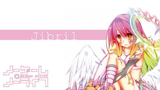 No Game No Life, Jibril, anime, anime girls, วอลล์เปเปอร์ HD HD wallpaper