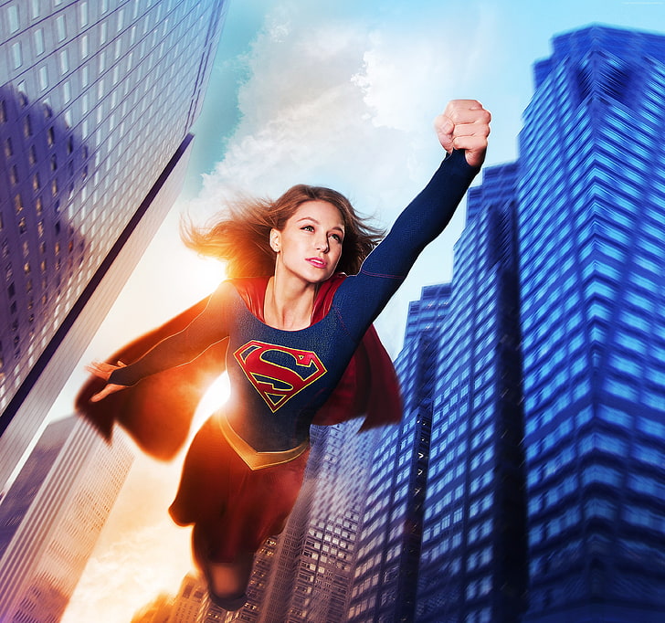 Melissa Benoist, Serial TV Terbaik, Supergirl, Wallpaper HD