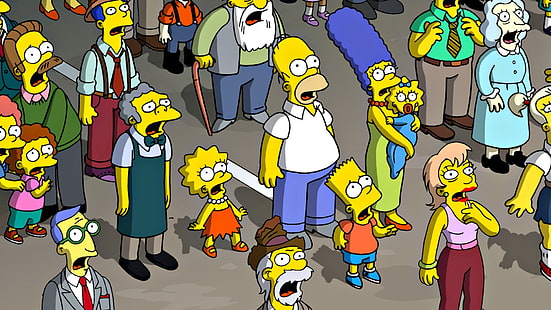 Personnages de Bart Simpson, Les Simpsons, Homer Simpson, Lisa Simpson, Bart Simpson, Marge Simpson, Maggie Simpson, Fond d'écran HD HD wallpaper