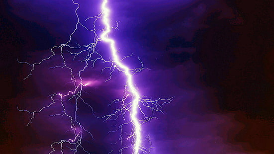 lightning, cloudy, thunder, light, cloud, sky, phenomenon, darkness, weather, thunderstorm, HD wallpaper HD wallpaper