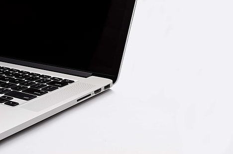 чёрно-белое, компьютер, устройство, электроника, клавиатура, ноутбук, macbook, технология, HD обои HD wallpaper