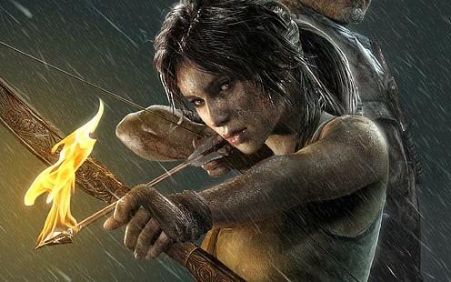 2013 Lara Croft Tomb Raider, tomb, raider, lara, croft, 2013, jeux, Fond d'écran HD HD wallpaper