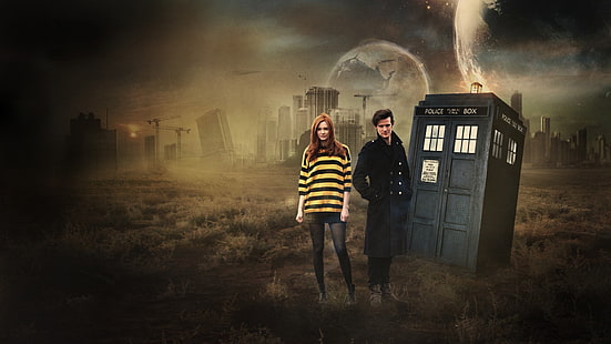 Doctor Who, Matt Smith, Karen Gillan, Elfte, HD-Hintergrundbild HD wallpaper