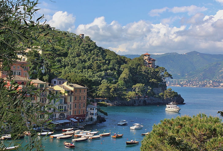Kota, Portofino, Genoa, Italia, Liguria, Wallpaper HD