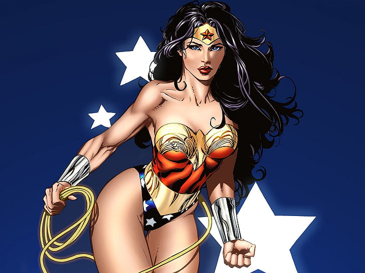 Wonder Woman HD, komik, wanita, heran, Wallpaper HD