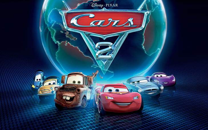 Cars 2, disney pixar cars 2 poster, mobil, film, mobil 2, kartun, Wallpaper HD