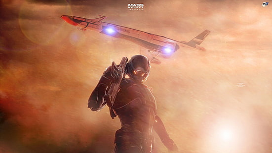 Mass Effect: Андромеда, Инициатива Андромеды, Буря, Райдер, Масс эффект, HD обои HD wallpaper