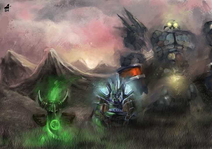 Warcraft, World Of Warcraft, Golem, Shaman, Troll, HD wallpaper