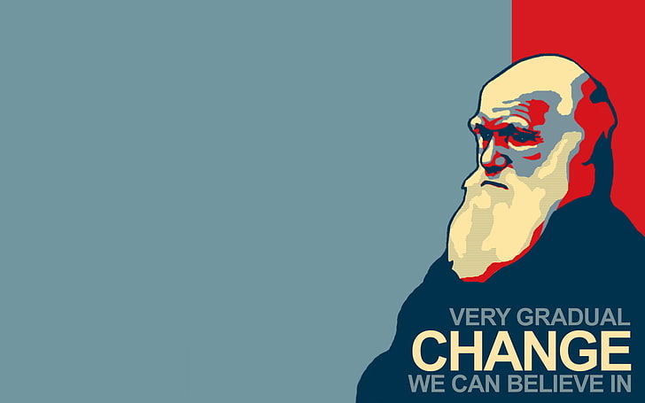 Affiches de l'espoir, Charles Darwin, Fond d'écran HD