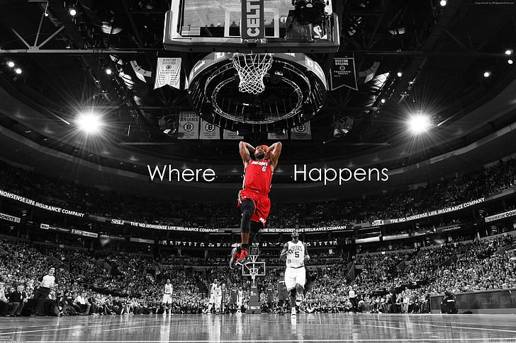 Basketball, NBA, 4K, LeBron James, Miami Heat, HD wallpaper |  Wallpaperbetter