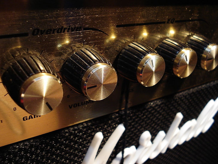 gold and black Marshall guitar amplifier, regulators, Marshall Amp, HD wallpaper