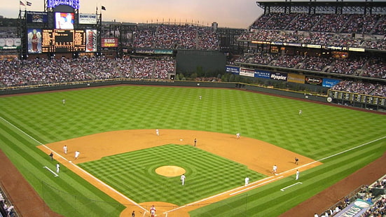 Бейсбольное поле-спорт HD Wallpaper, бейсбольное поле, HD обои HD wallpaper