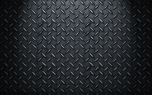 Стальной узор, черная металлическая алмазная пластина, абстракция, 1920x1200, металл, узор, HD обои HD wallpaper