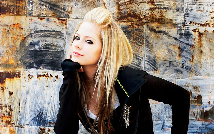 Avril Lavigne, roupas, parede, corte de cabelo, maquiagem, Avril Lavigne, roupas, parede, corte de cabelo, maquiagem, HD papel de parede