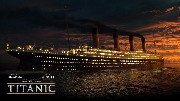 Titanic movie poster, Movie, Titanic, Ship, HD wallpaper