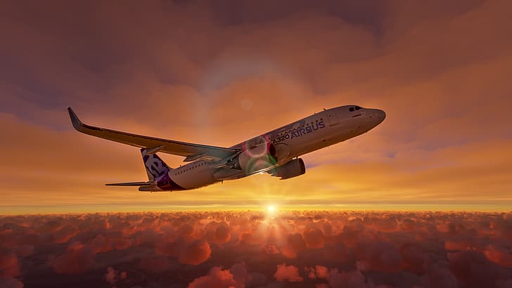 Microsoft Flight Simulator, самолеты, HD обои