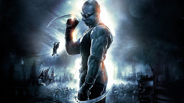 Riddick, The Chronicles of Riddick, ciencia ficción, gente, películas, Fondo de pantalla HD