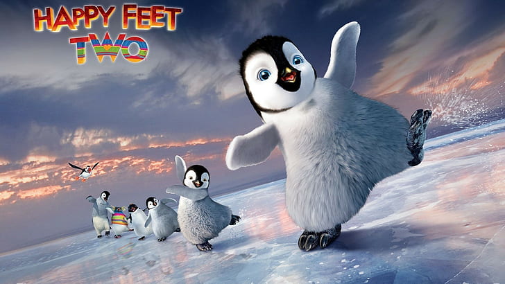 movies happy feet two penguins, HD wallpaper