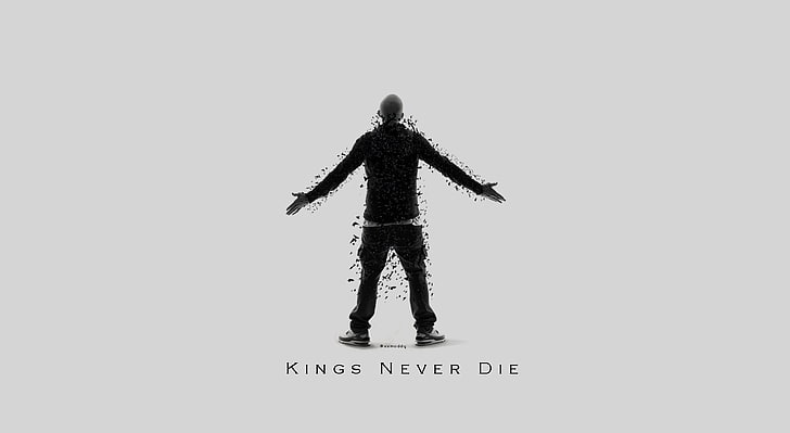 Eminem Kings asla ölmez, Kings asla ölmez illüstrasyon, müzik, eminem, krallar, asla, ölmek, ince gölgeli, rap tanrısı, gwen stefani, HD masaüstü duvar kağıdı