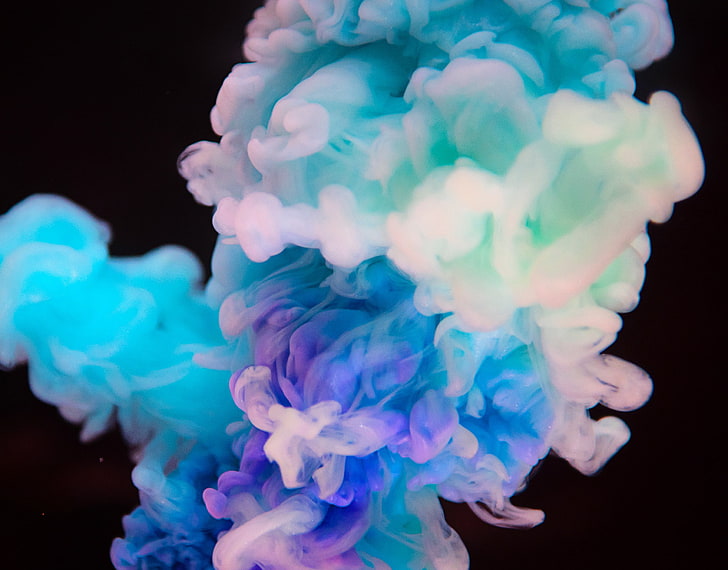 ilustrasi asap ungu, asap, warna, gumpalan, Wallpaper HD