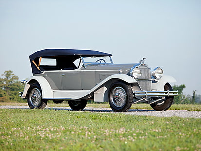Packard, Packard Speedster Eight Phaeton, 1930 Packard Speedster Eight Phaeton, Lyxbil, Vintage Car, HD tapet HD wallpaper