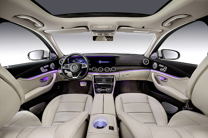 4MATIC, interior, Beijing Motor Show 2016, Auto China 2016, Mercedes-Benz E 320 L Exclusive Line, HD wallpaper