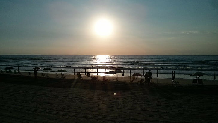 pantai, laut, matahari, Wallpaper HD