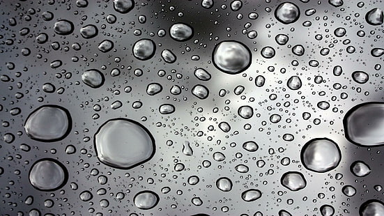 Fond de gouttelettes d'eau de pluie Images, gouttes, fond, gouttelettes, images, pluie, eau, Fond d'écran HD HD wallpaper